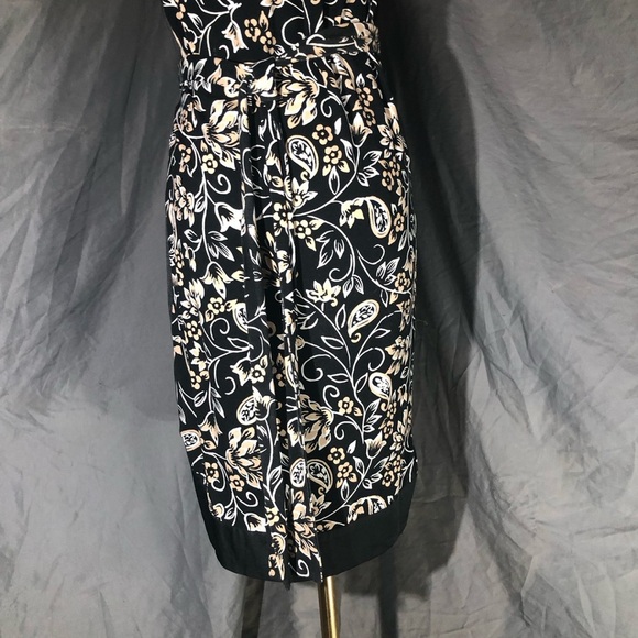 Ann Taylor Black and Cream Floral Dress - Picture 13 of 15